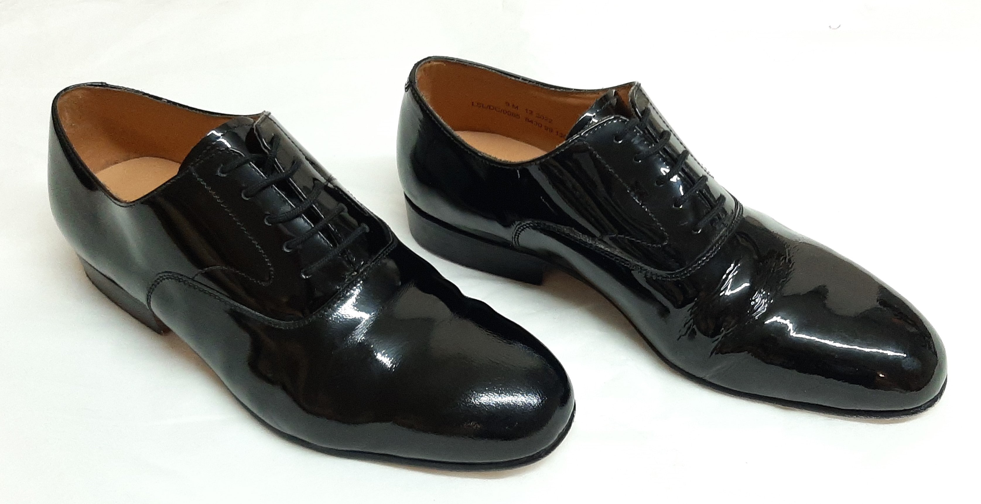 Service Shoes Patent British Military Oxford Shoes Plain Toe