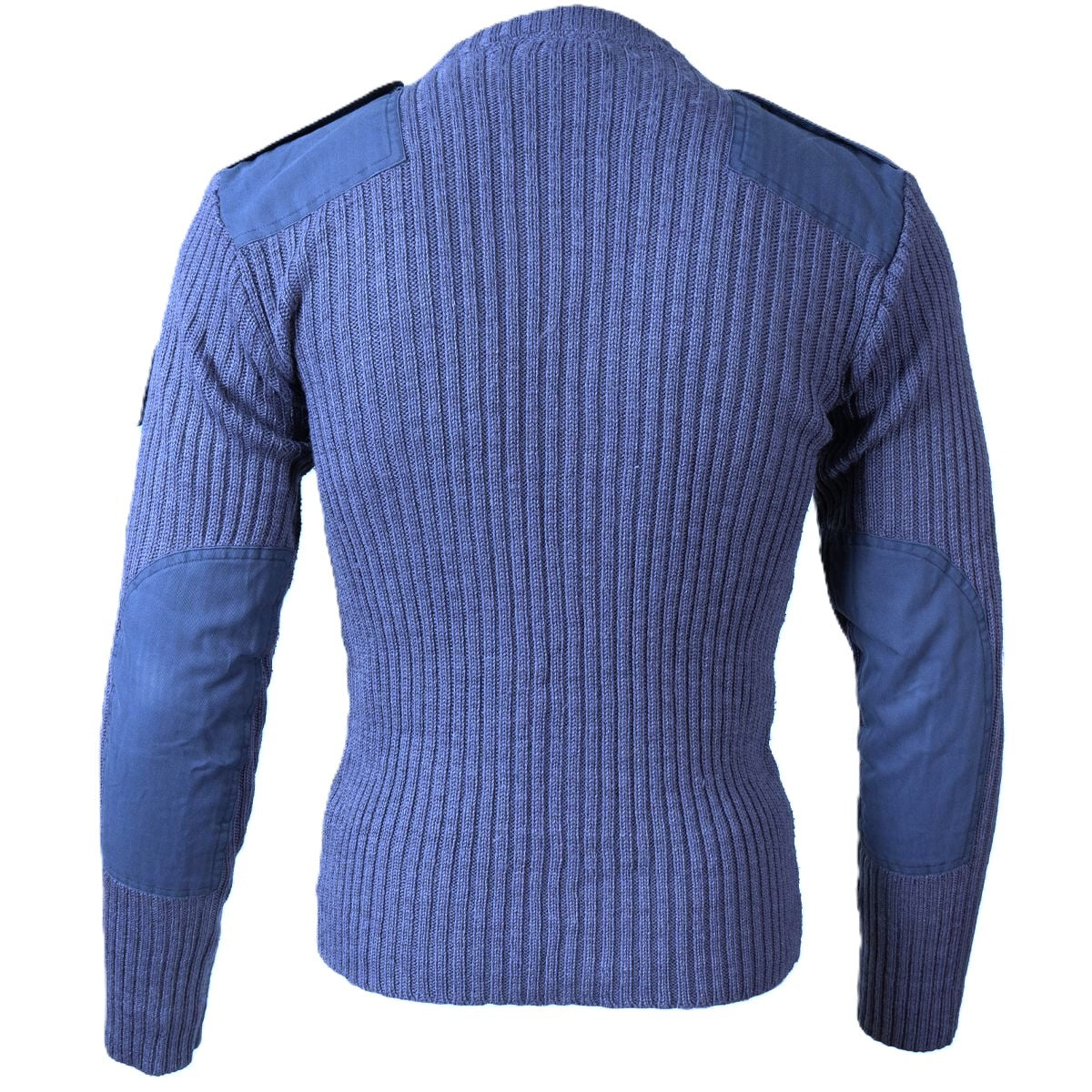 RAF Commando Jumper Crew Neck Ribbed Pullover British Royal Air Force Blue Grey