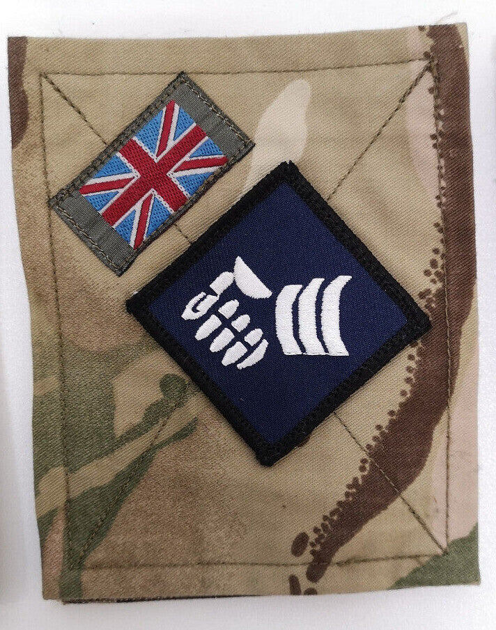 British Army TRF Patches on MTP Blanking Panels Various - Used