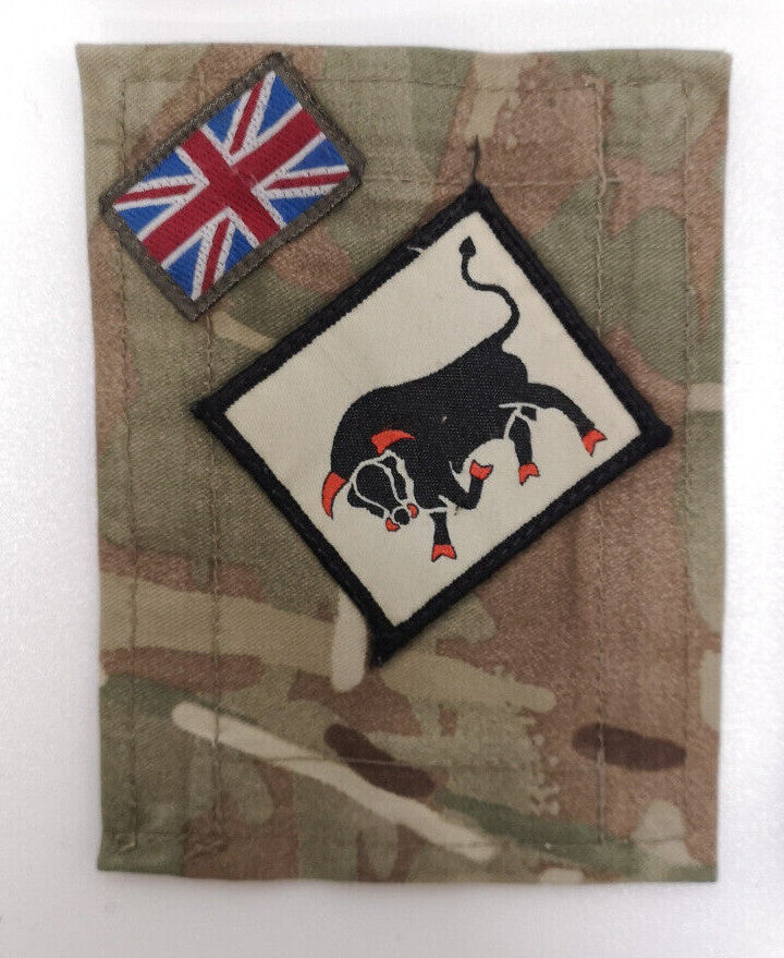 British Army TRF Patches on MTP Blanking Panels Various - Used