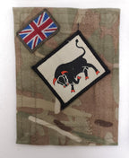 British Army TRF Patches on MTP Blanking Panels Various - Used