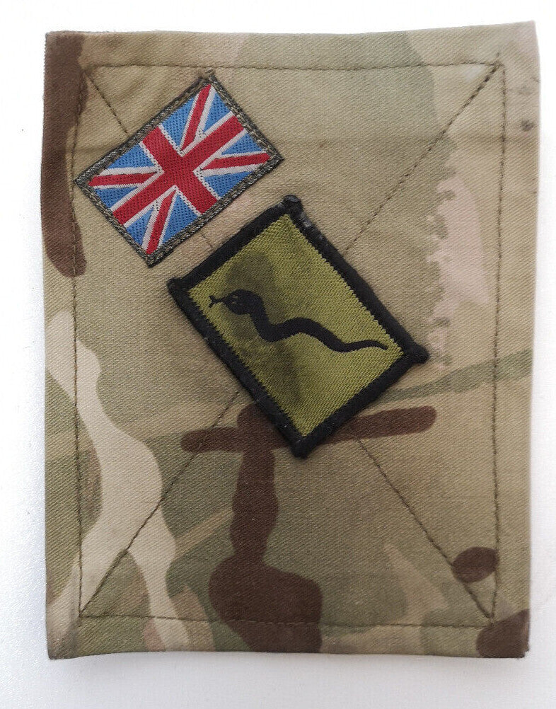 British Army TRF Patches on MTP Blanking Panels Various - Used