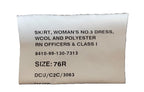 RN Officers Skirt No3 and Class 1 British Royal Navy WRNS