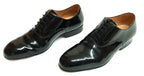 Service Shoes Patent British Military Oxford Shoes Plain Toe