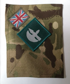 British Army TRF Patches on MTP Blanking Panels Various - Used
