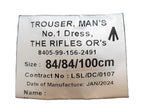 No1 Rifles Trousers British Army No 1 Dress Other Ranks