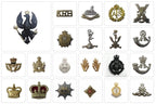 British Military Badges, Army Navy, RAF Insignia Faulty Assorted Types