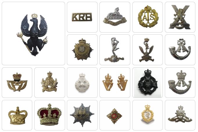 British Military Badges, Army Navy, RAF Insignia Faulty Assorted Types