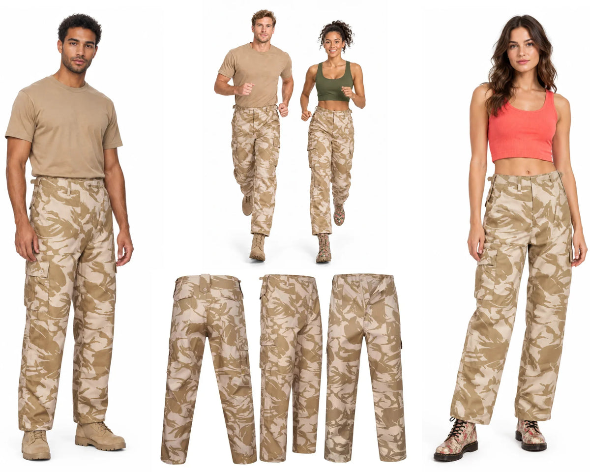 British Desert Trousers UK Camo Military Style Combat / Field Army Pants 40"