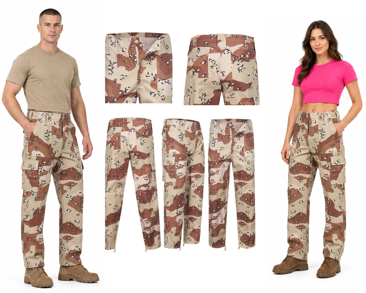 Desert Storm Trousers US Military Style Camo Combat / Field Army Pants Assorted Sizes