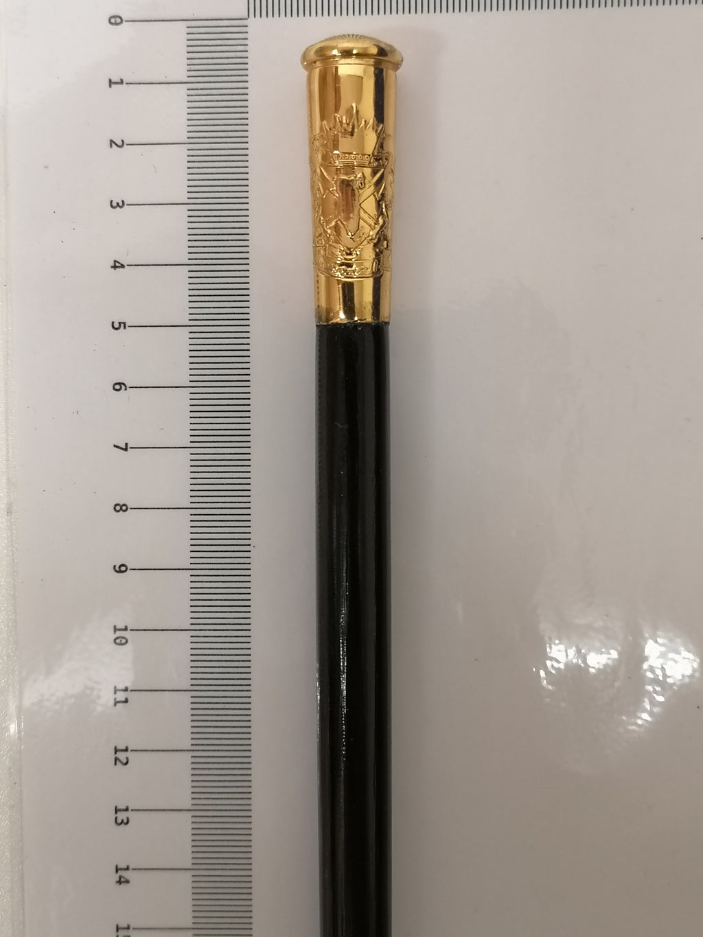 Swagger Stick with Bahrain Insignia Tip Short Cane