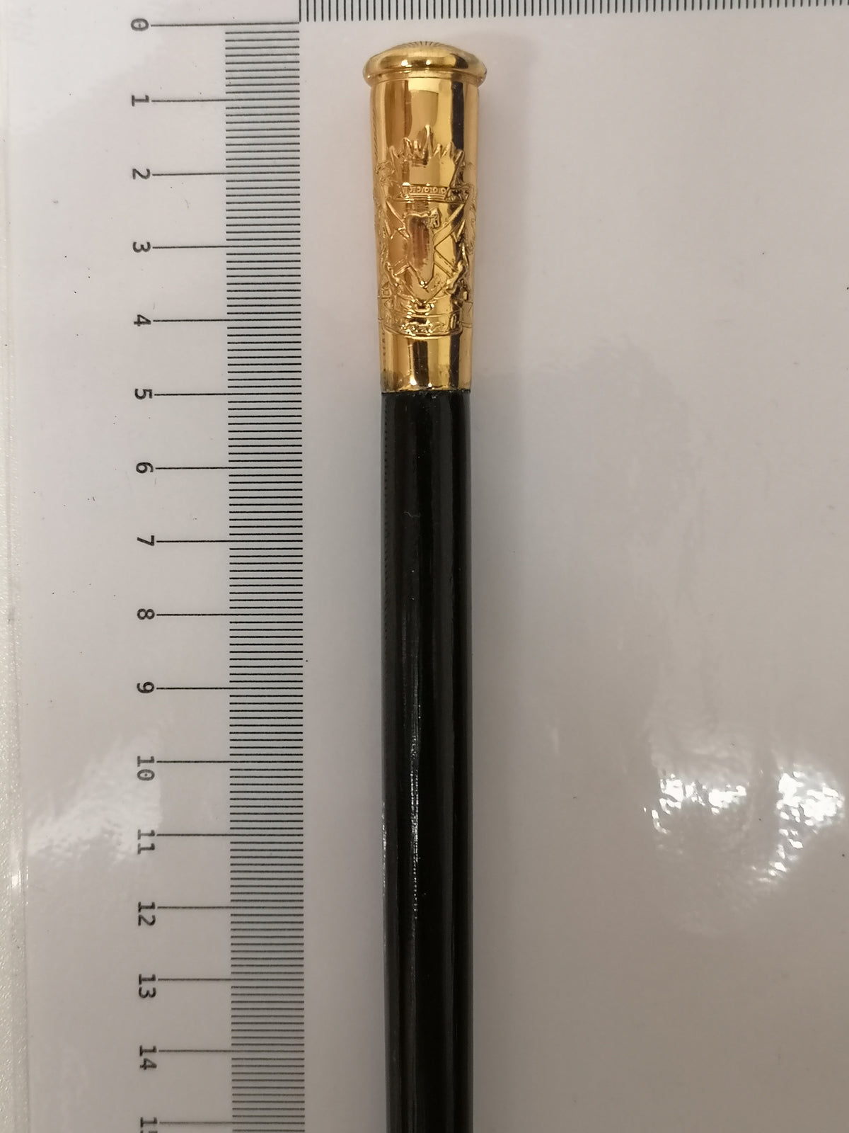 Swagger Stick with Bahrain Insignia Tip Short Cane
