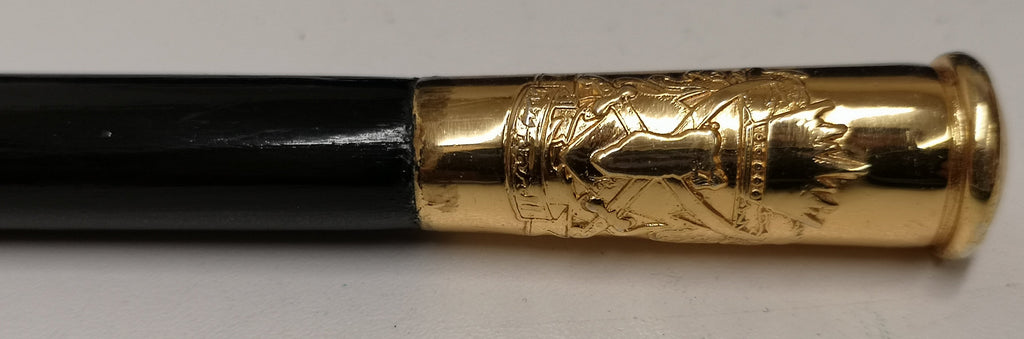 Swagger Stick with Bahrain Insignia Tip Short Cane