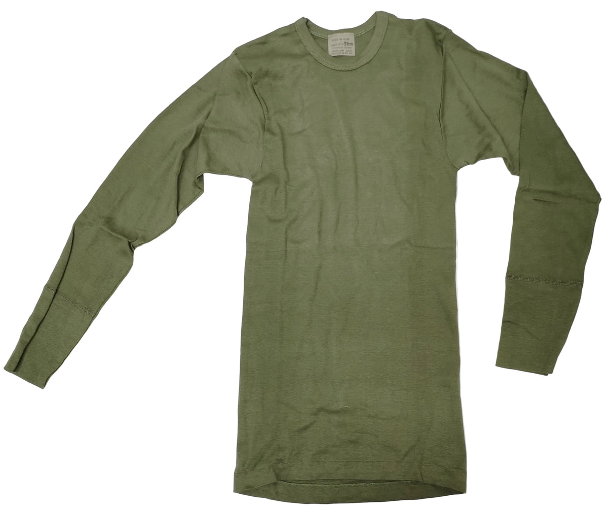 Genuine British Army Green Long Sleeve Cold Weather Top X-Small Very Warm - NEW