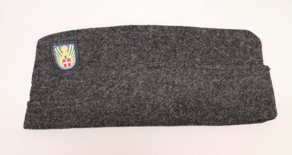 Genuine Danish Army Wool Flat Cap / Envelope / Forage Hat - Grey - Brand NEW