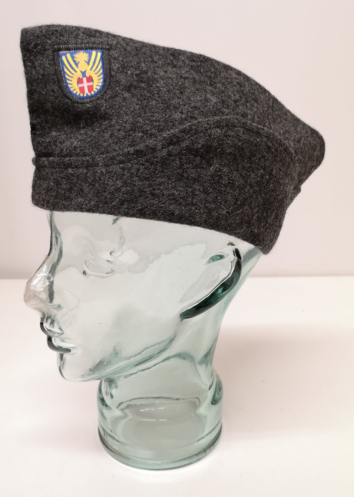 Genuine Danish Army Wool Flat Cap / Envelope / Forage Hat - Grey - Brand NEW