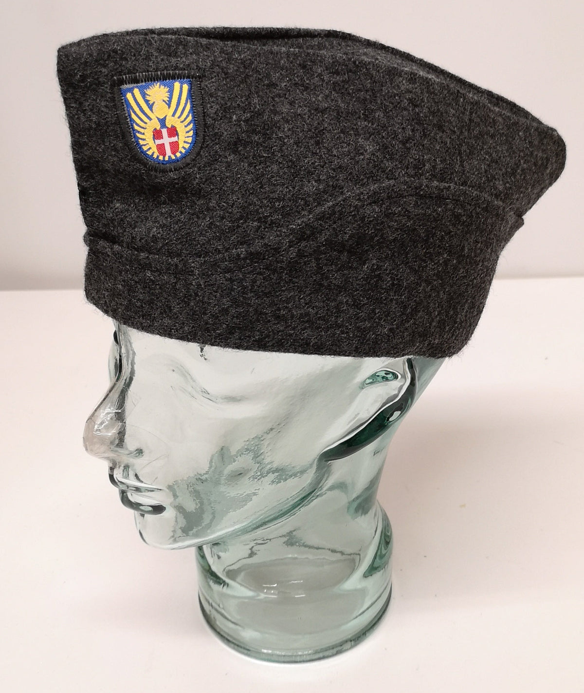 Genuine Danish Army Wool Flat Cap / Envelope / Forage Hat - Grey - Brand NEW