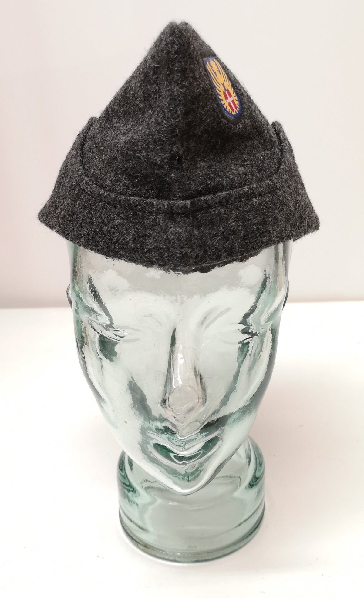 Genuine Danish Army Wool Flat Cap / Envelope / Forage Hat - Grey - Brand NEW