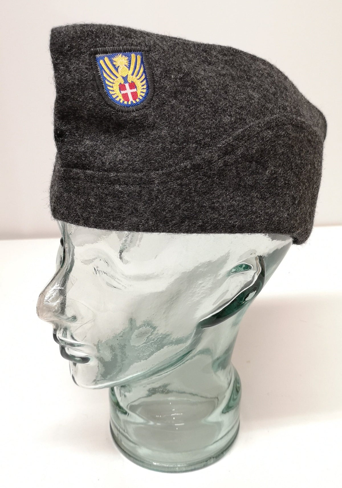 Genuine Danish Army Wool Flat Cap / Envelope / Forage Hat - Grey - Brand NEW