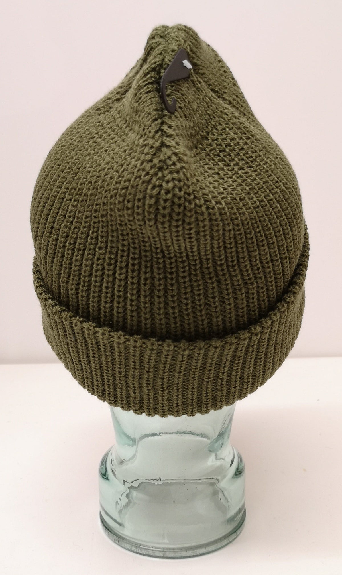 Army Green Knitted Beanie Hat / Watch Cap / Woolly Hat - One size - NEW