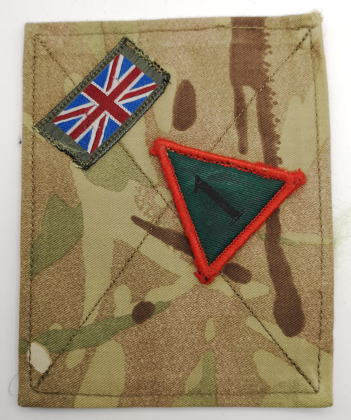 British Army TRF Patches on MTP Blanking Panels Various - Used