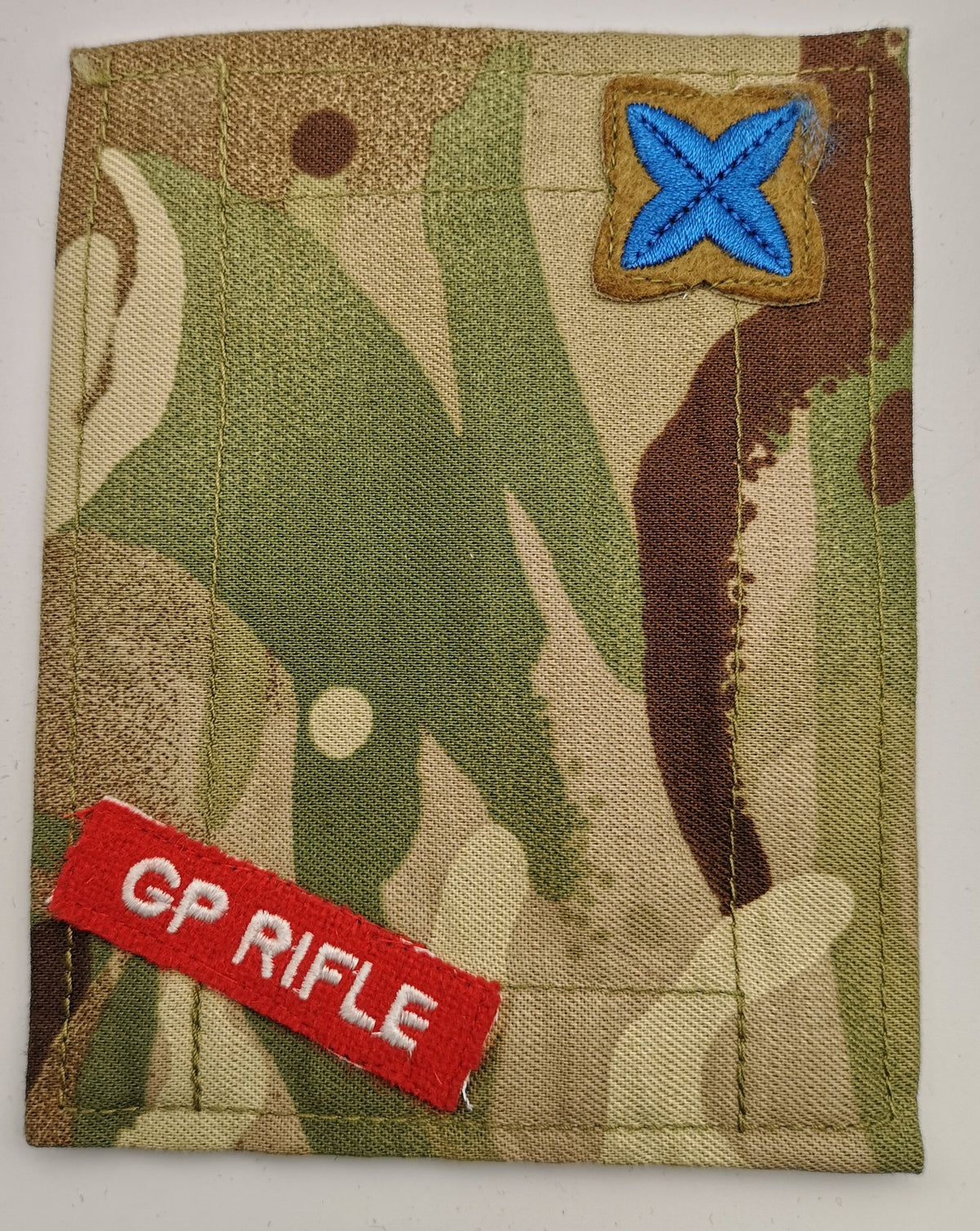 British Army TRF Patches on MTP Blanking Panels Various - Used