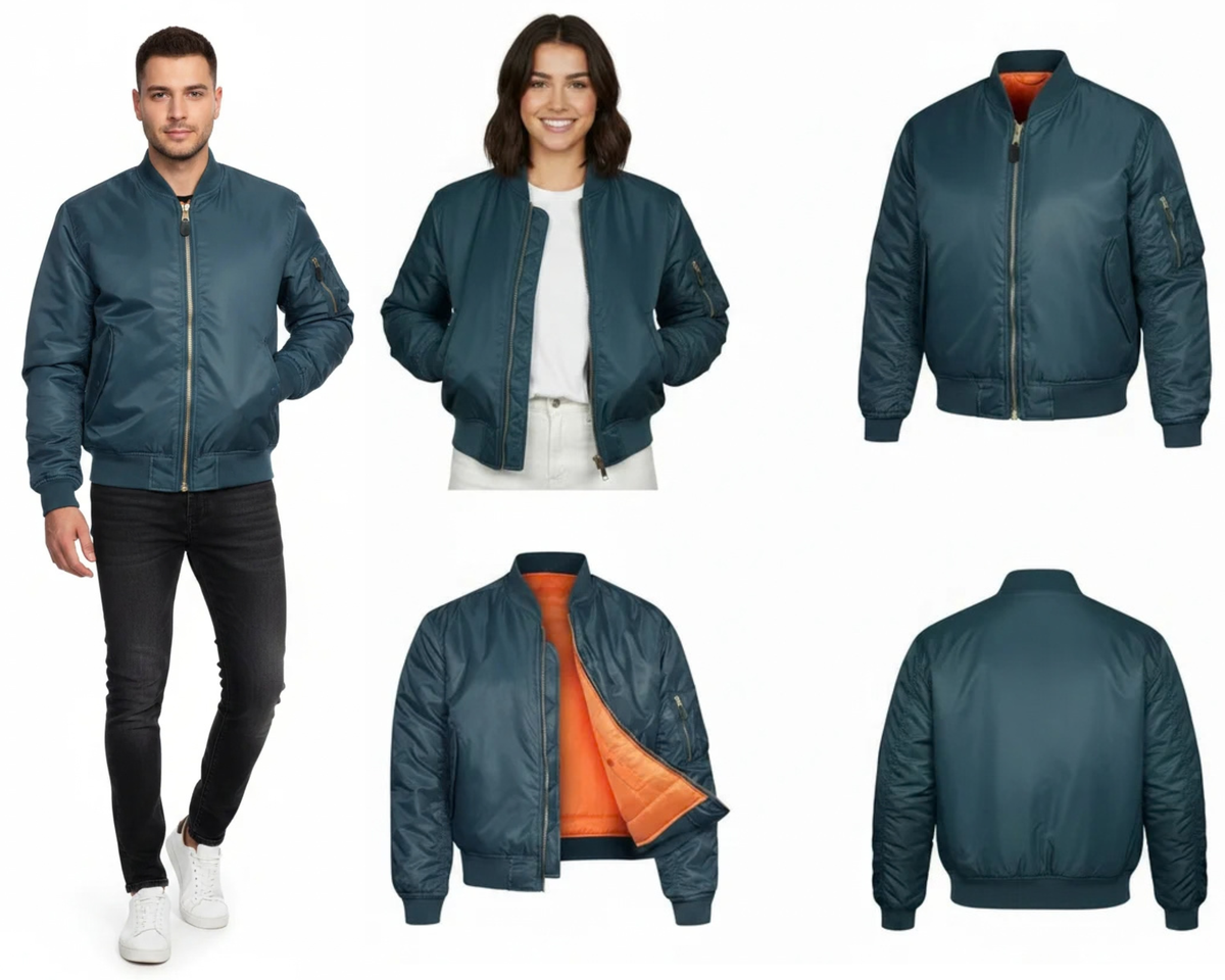 MA1 Bomber Jacket Blue US Military Style Pilots Jacket Assorted Sizes