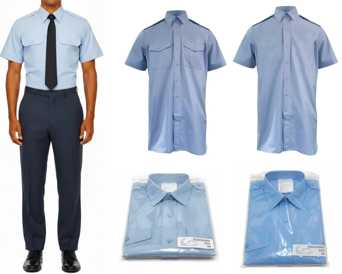 RAF Royal Air Force Uniform Shirt Blue Short Sleeves No1 No2 Various Sizes Available NEW