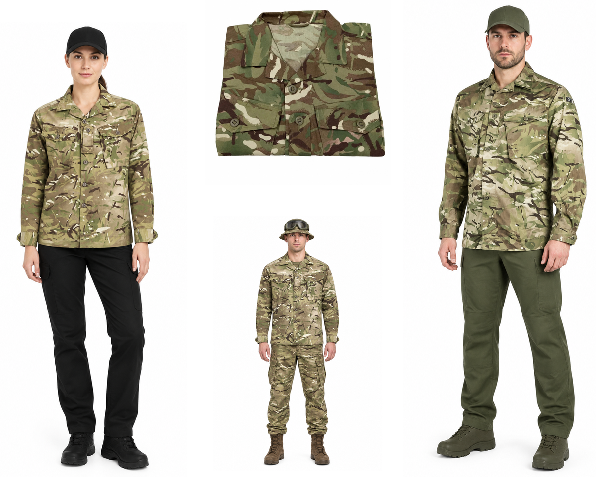 MTP Barrack Shirt British Army Issue Multi Terrain Pattern Multi-Cam  Grade 1