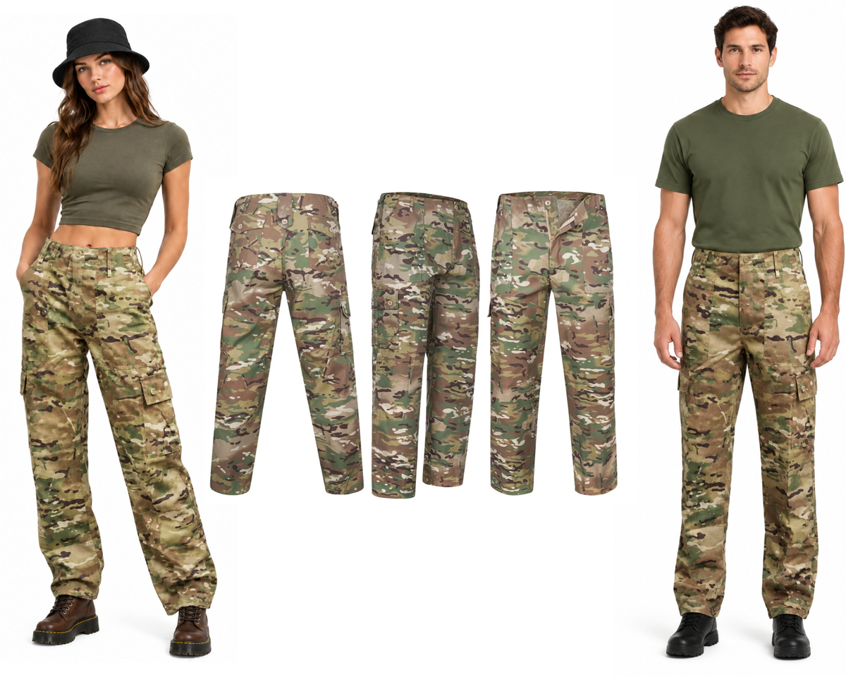 MTP Combat Trousers Military Style Multi-Cam Army Cargo Pants
