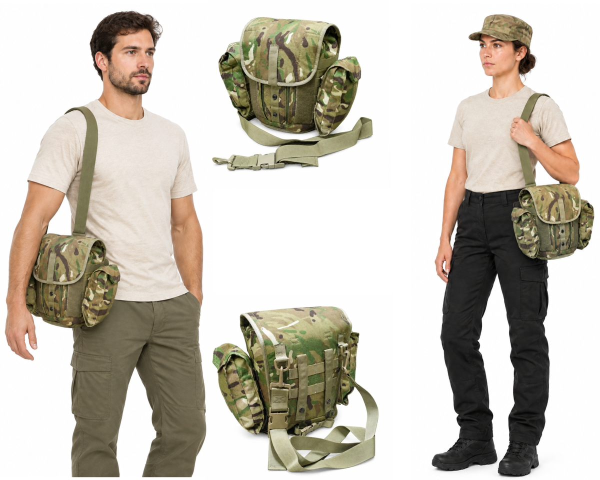 MTP Respirator Bag UK Multicam Field Pack S10 /S6 GSR Gas Mask Case Molle G1