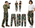 Woodland Camo Trousers Military Style Combat / Field Army Pants 28"