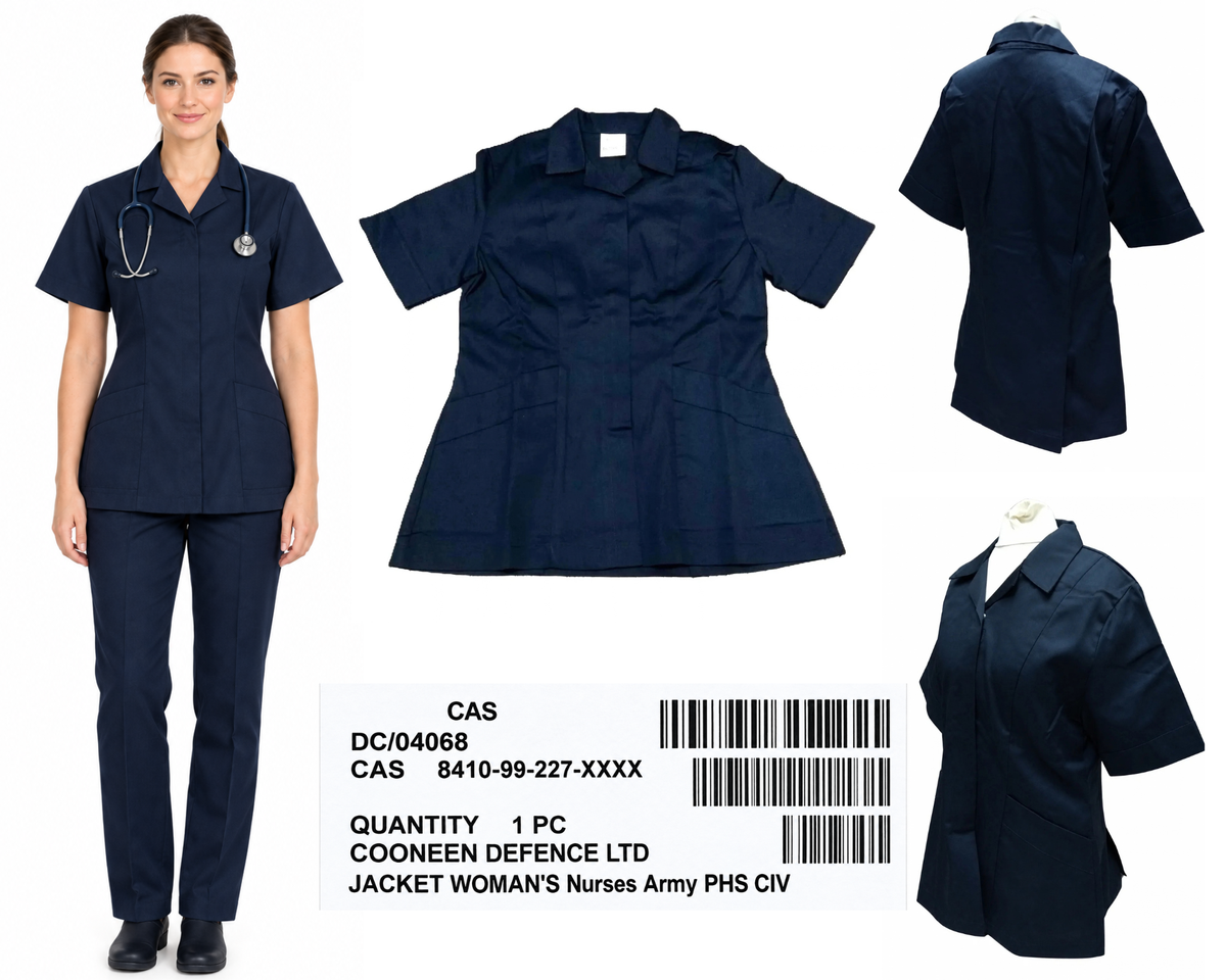 Nurses Blue Jacket Health Service & Dental CIV Woman's Navy Blue x 2  NEW