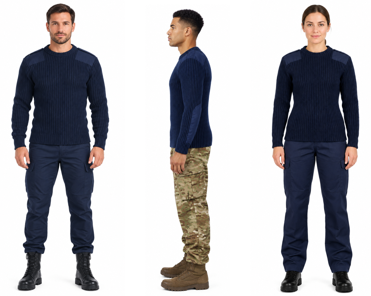 Navy Commando Jumper British Forces Issued Combat Pullover Royal Navy Blue
