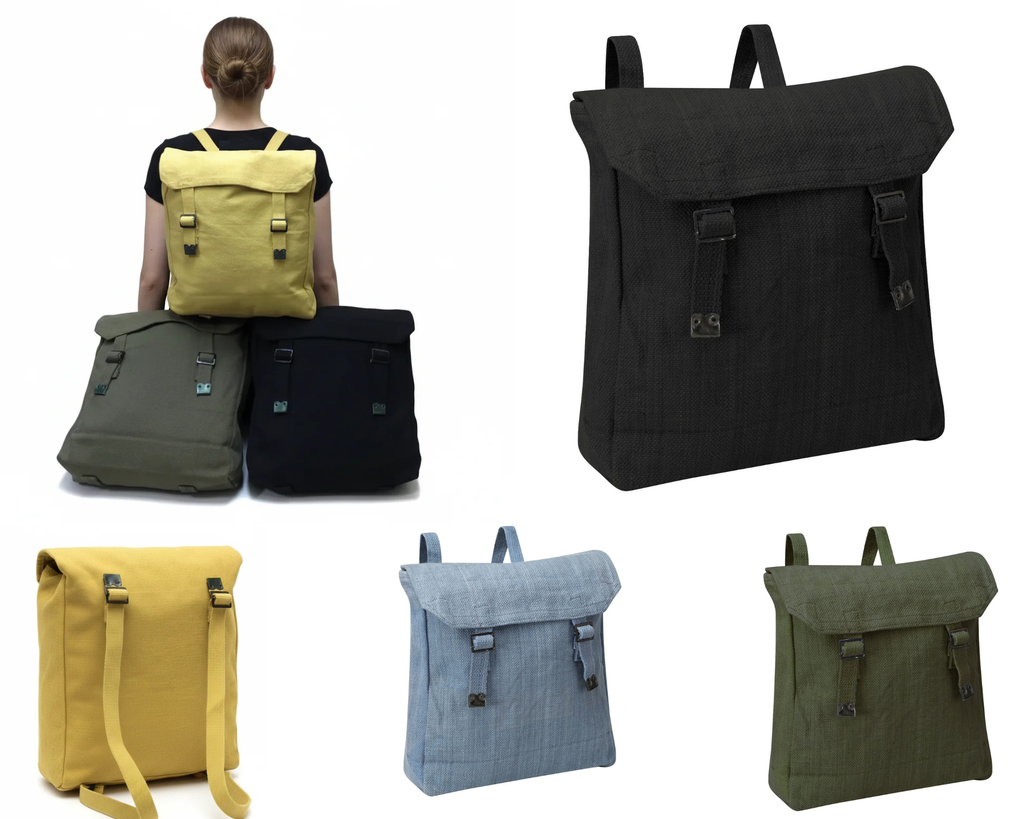 37 Pattern Backpack Military Style  Canvas Bag Festival Assorted Colours