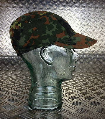 Genuine German Army Flectarn Camouflage Peak Baseball Field Cap / Hat. All Sizes