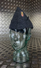 Genuine Danish Army Wool Flat Cap / Envelope / Forage Hat - Grey - Brand NEW