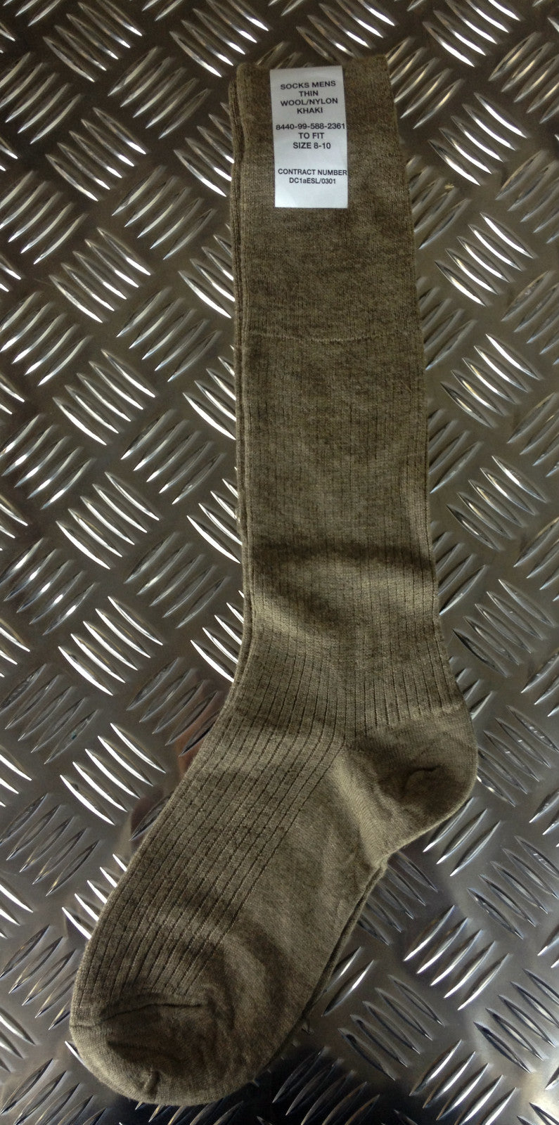 British Army Wool / Nylon - Black / Khaki / Stone Long Thin Socks Lot