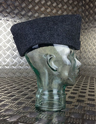 Genuine Danish Army Wool Flat Cap / Envelope / Forage Hat - Grey - Brand NEW