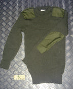 Genuine British Army, Green Commando Jumper Wool Crew Neck Very Warm