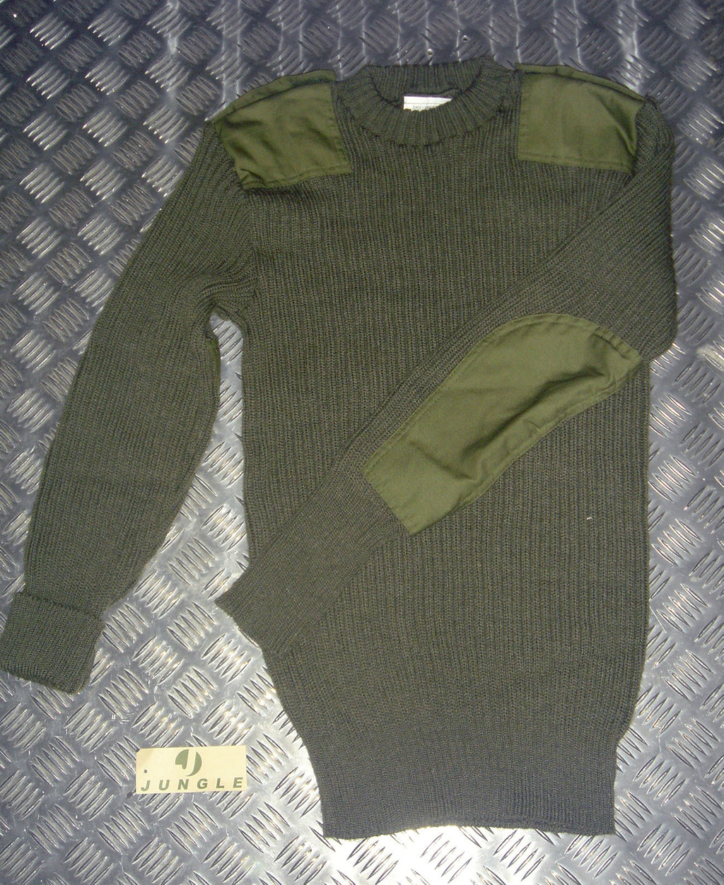 Commando Pullover Wool Mix Jumper Crew Neck Very Warm British Army Green Grade 2