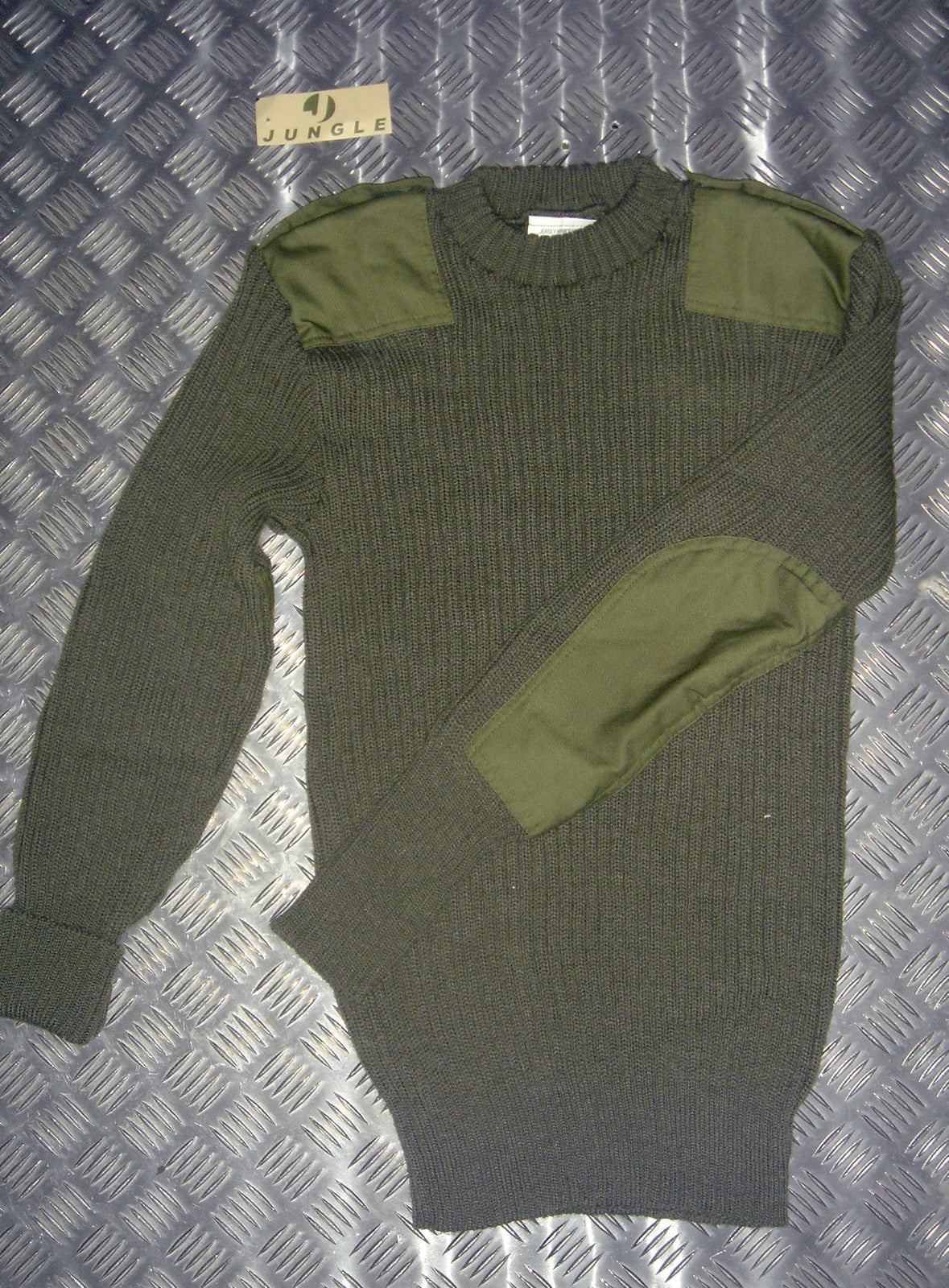 Commando Pullover Wool Mix Jumper Crew Neck Very Warm British Army Green Grade 2
