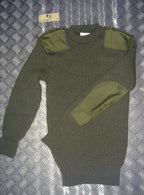 Commando Pullover Wool Mix Jumper Crew Neck Very Warm British Army Green Grade 2