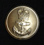 Naval Jacket Class I & III RN Double-Breasted Navy Anchor Buttons