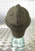 Army Green Knitted Beanie Hat / Watch Cap / Woolly Hat - One size - NEW