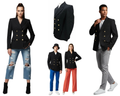 Double Breasted Jacket 6 Anchor Buttons British Made Casual Wear