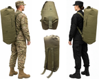 Army Kitbag US Style Duffle Shoulder Bag & Rucksack Military Green OD