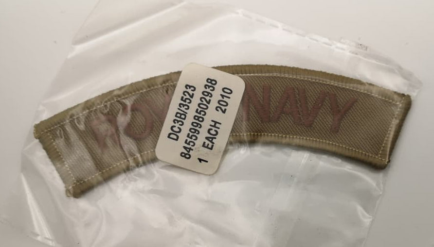 Genuine British RN - ROYAL NAVY Shoulder Patch / Badge x 2