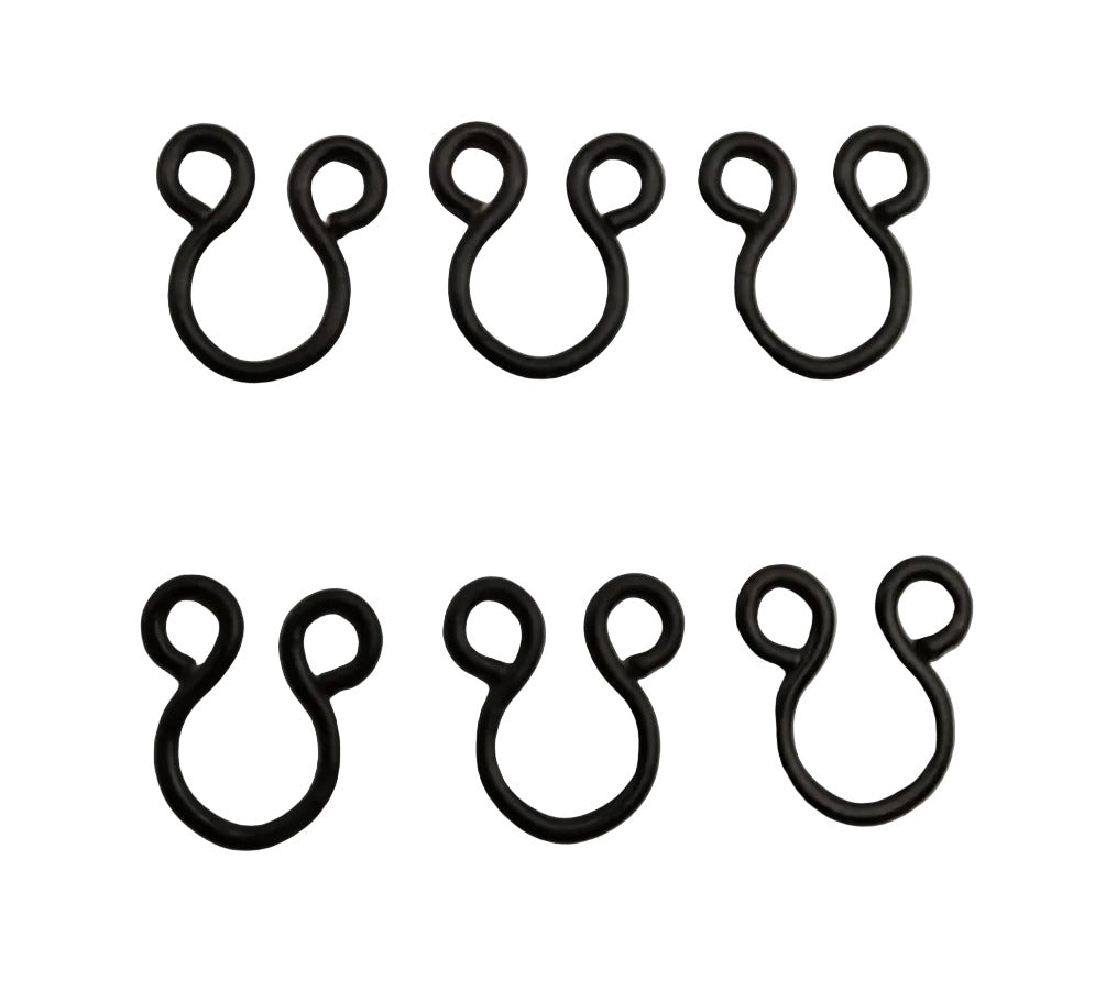 Hook & Eye Vintage Mil-Spec Black Snipe Hook Eye (Eye Side Only) - NEW