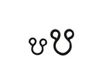 Hook & Eye Vintage Mil-Spec Black Snipe Hook Eye (Eye Side Only) - NEW
